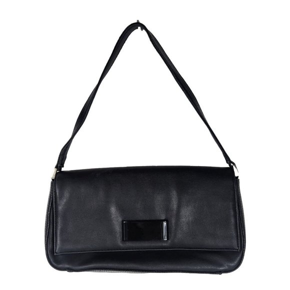 Vintage Mondani‎ New York Chic Shoulder Bag Black Medium Size Simulated Leather - Picture 3 of 7